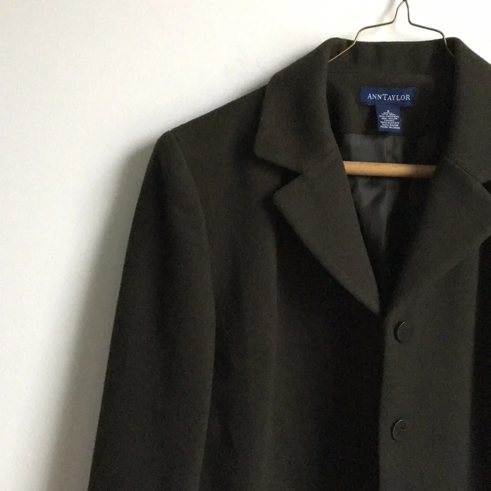 Vintage Ann Taylor Cashmere & Wool Blazer - Picture 3 of 6